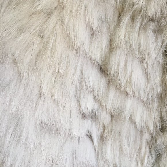 Vintage Saga Fox Fur Jacket, Cream/Ivory/Beige, Size M - Picture 3 of 8